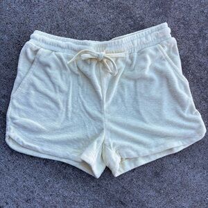 Women's Baby Yellow Towel Shorts